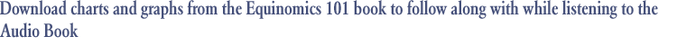 Download charts and graphs from the Equinomics 101 book to follow along with while listening to the Audio Book 